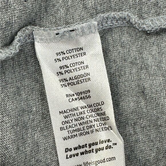 LIFE IS GOOD Bundle of 2 Gray & Yellow Short Sleeve T-Shirts Sz M - Picture 5 of 14